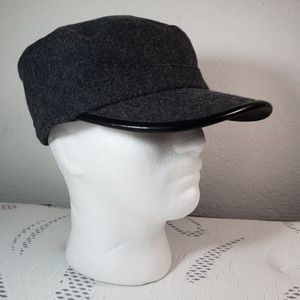 John Varvatos Military Cap Gray S/M 22"
